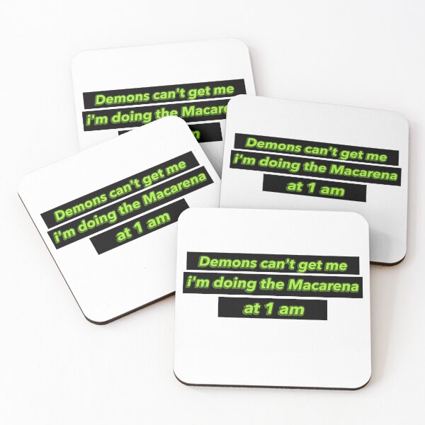Item preview, Demons can't get me im doing the macarena at 1am sticker designed and sold by Ariilea.