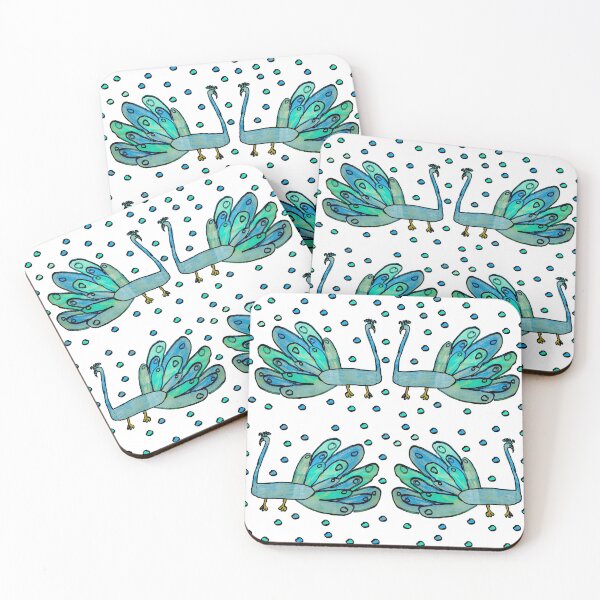 Item preview, Janice's Blue Peacocks designed and sold by CCTransition.