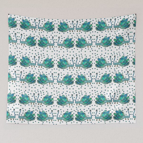 Item preview, Janice's Blue Peacocks designed and sold by CCTransition.