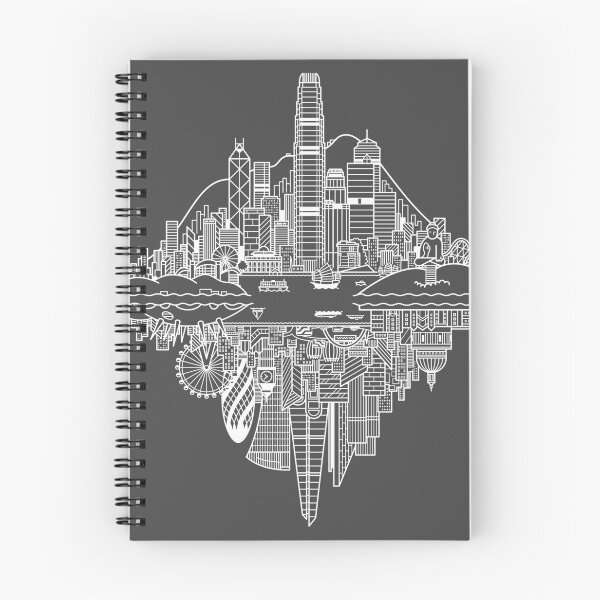 Item preview, Horizontes reversibles de Hong Kong Londres - Blanco designed and sold by Tom Napper Design.