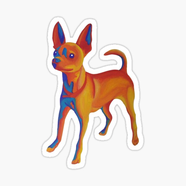 Mojo the Infrared Chihuahua Sticker