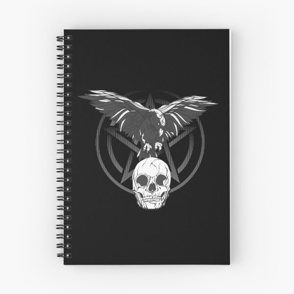 Item preview, Raven Crow Pentacle Skull designed and sold by Weilichesmag.