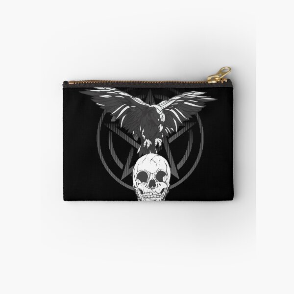 Item preview, Raven Crow Pentacle Skull designed and sold by Weilichesmag.