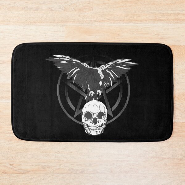 Item preview, Raven Crow Pentacle Skull designed and sold by Weilichesmag.