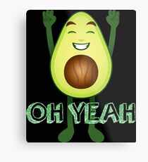 Avocado Emoji Metal Print