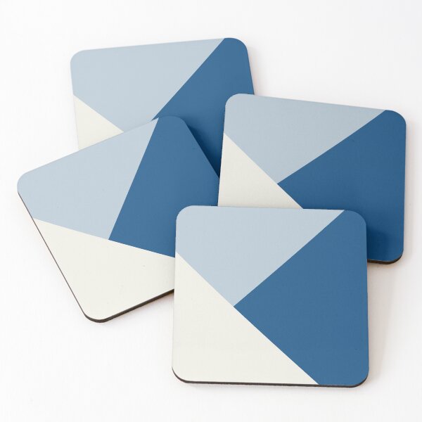Item preview, Baby Blue meets Classic Blue & Coconut Milk Geometric #1 #minimal #decor #art  designed and sold by Anita's & Bella's Art.