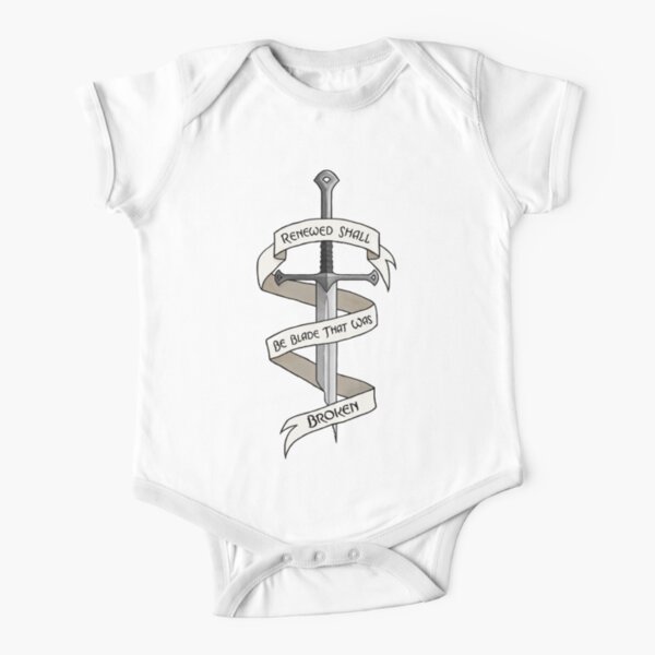 The Sword that was Broken Short Sleeve Baby One-Piece
