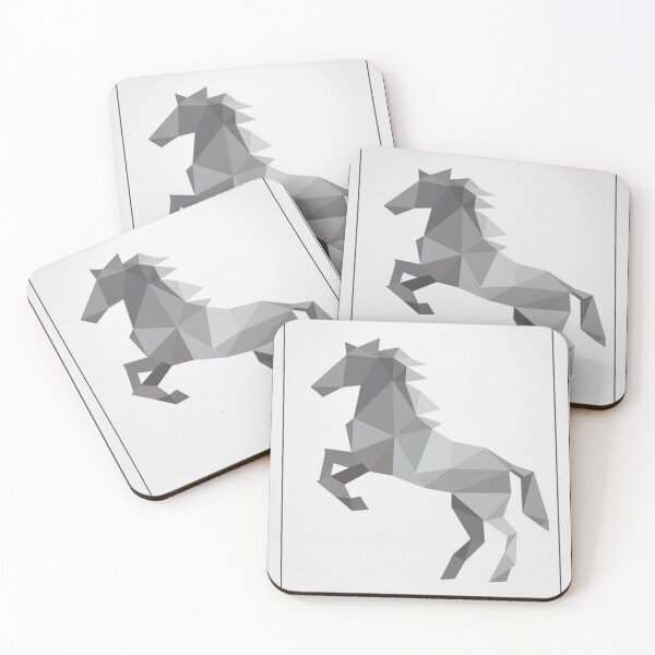 Aperçu de l'œuvre cheval polygonal - triangle créée et vendue par BeInStore (BIS).