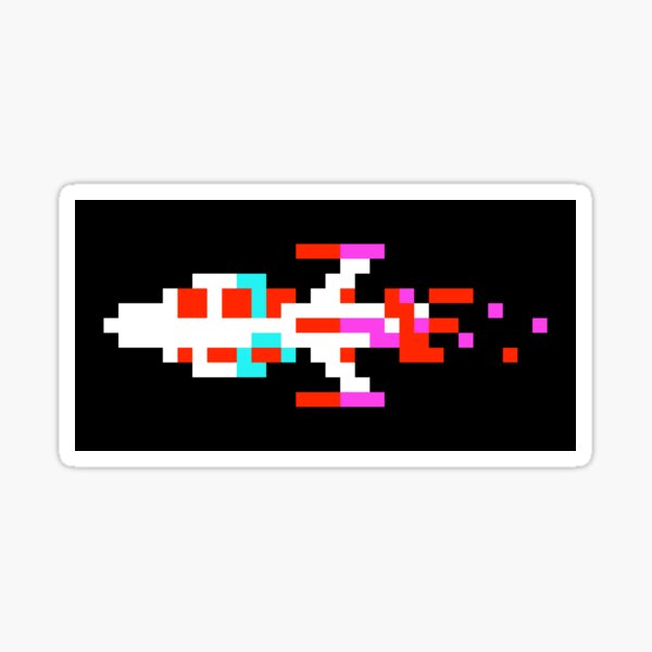 Item preview, Retro classic arcade video game scramble flying spaceship designed and sold by Maljonic.