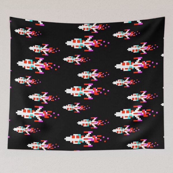 Item preview, Retro classic arcade video game scramble flying spaceship designed and sold by Maljonic.