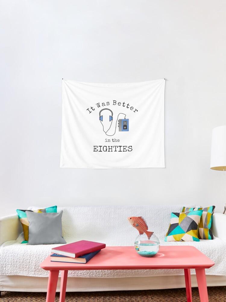 Retro 80s Decade Better Eighties Memories Tape Design 1980s Tapestry By Createdbyheidi Redbubble