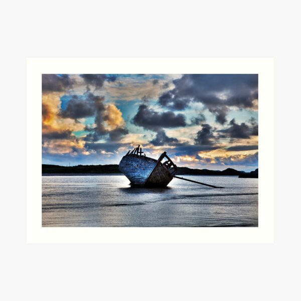 Donegal Shipwreck (Eddies boat) Art Print