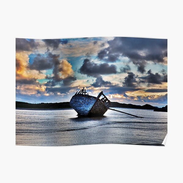 Donegal Shipwreck (Eddies boat) Poster