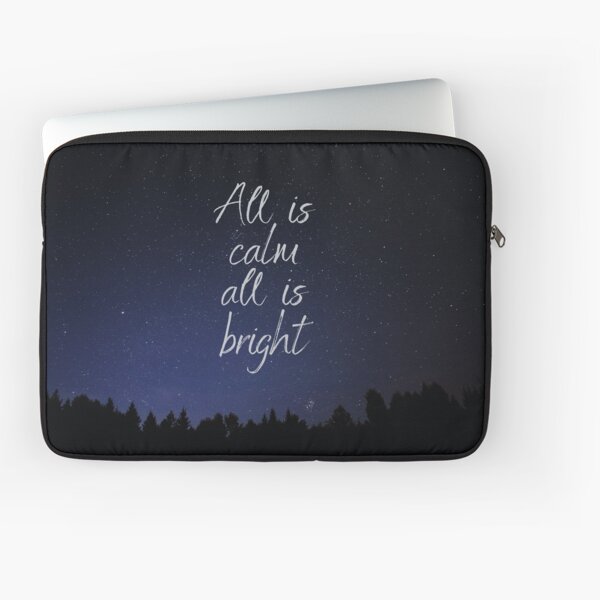 Silent Night, Christmas song lyrics Laptop Sleeve