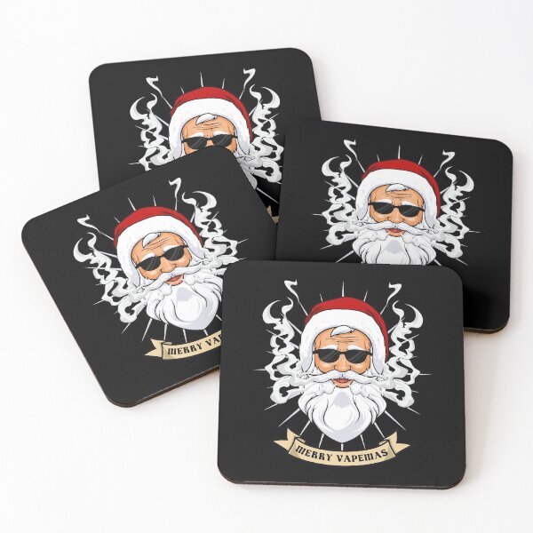 Item preview, Merry Vapemas - Vaping Santa Claus With Sunglasses designed and sold by anziehend.