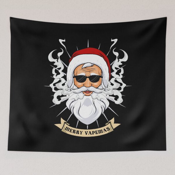 Artikelvorschau, Merry Vapemas - Weihnachtsmann mit Sonnenbrille entworfen und verkauft von anziehend.