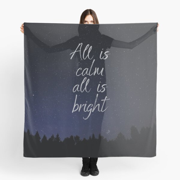 Silent Night, Christmas song lyrics Scarf