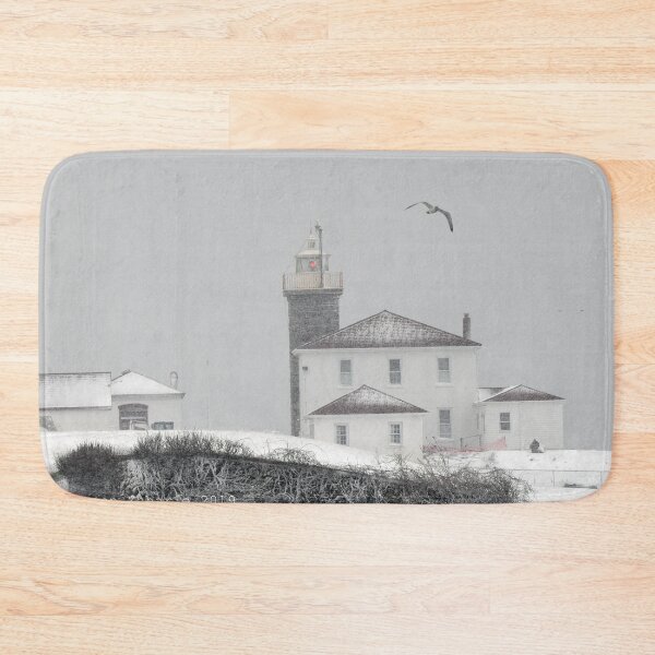Item preview,  Watch Hill lighthouse in the snow designed and sold by Maureen Zaharie.