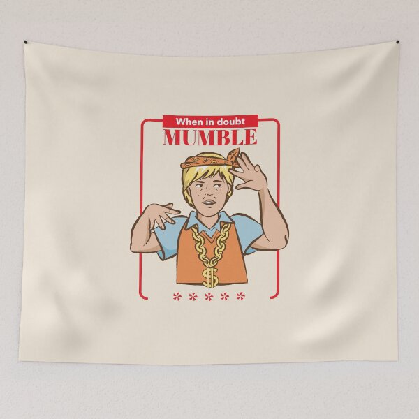 Item preview, When in doubt, mumble very old school rapper designed and sold by ShineEyePirate.