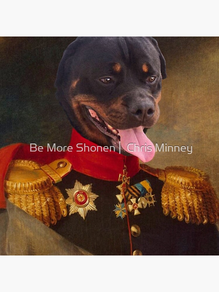 Rottweiler Royal Portrait Tote Bag By Madebyminney Redbubble