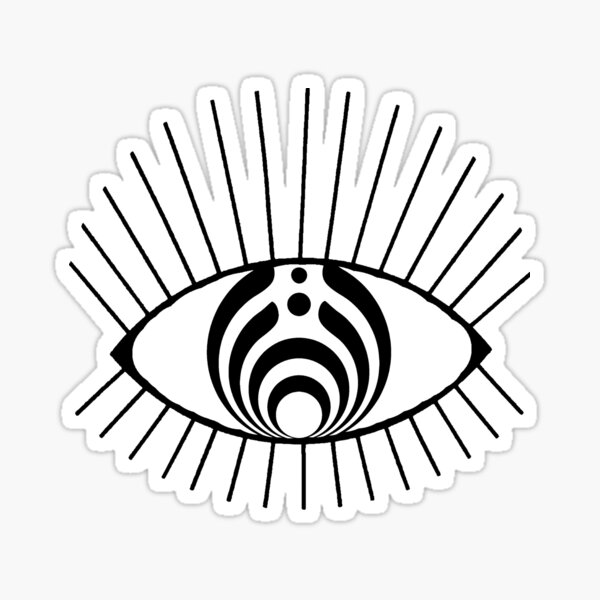 Artikel-Vorschau von Weißer Bass Evil Eye, designt und verkauft von spunnyears.