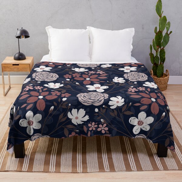 Item preview, Rose Pink Floral Blue Design designed and sold by InovArtS.