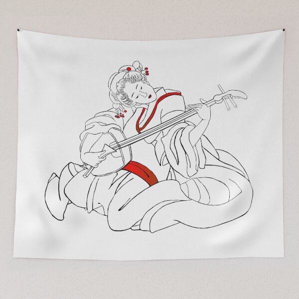 Item preview, Woman in Shamisen designed and sold by Gotoo.