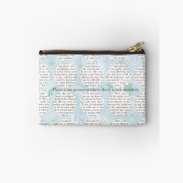 Item preview, Leo Tolstoy :War and Peace, There is no greatness where there is not simplicity designed and sold by MarbleCloud.
