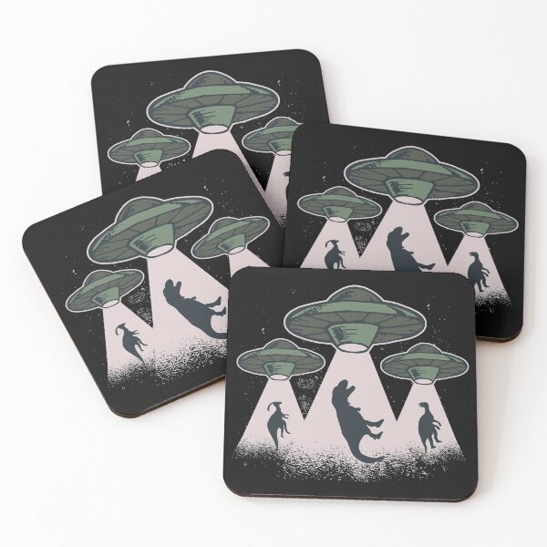 Item preview, Ufos kidnap dinosaurs designed and sold by Dibbelchen.