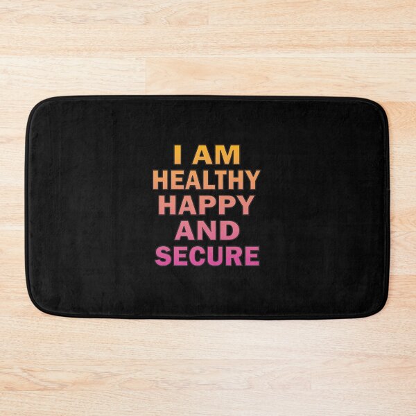 Item preview, Affirmation - I am healthy happy and secure designed and sold by sidmj.