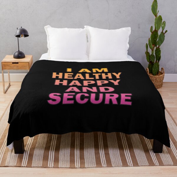Item preview, Affirmation - I am healthy happy and secure designed and sold by sidmj.