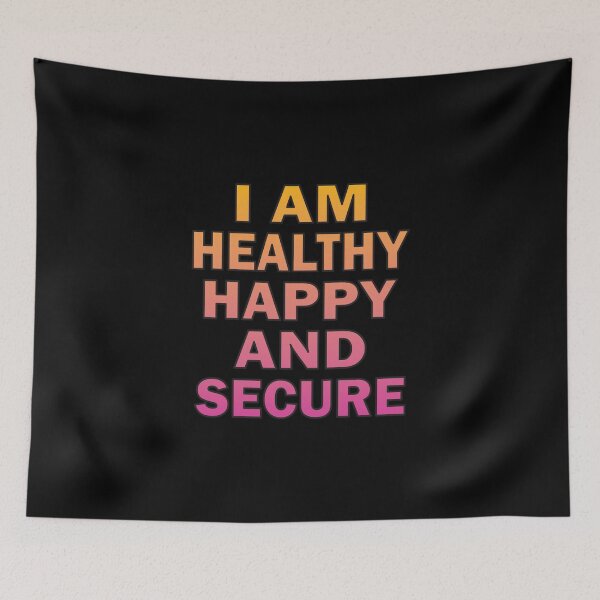 Item preview, Affirmation - I am healthy happy and secure designed and sold by sidmj.