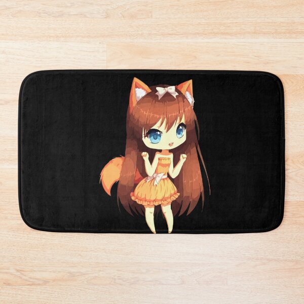 Item preview, Chibi Style Kawaii Japanese Anime Girl With Fox Ears & Tails designed and sold by Dressed For  Duty.