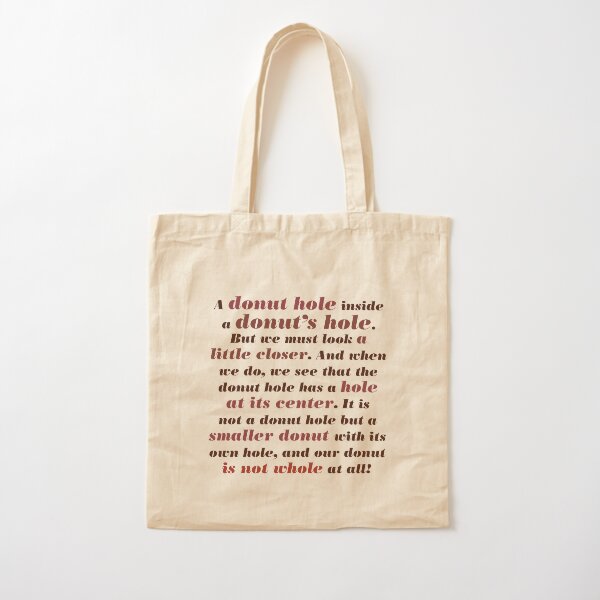 Full Quote: A Donut Hole Within A Donut's Hole, Knives Out Cotton Tote Bag