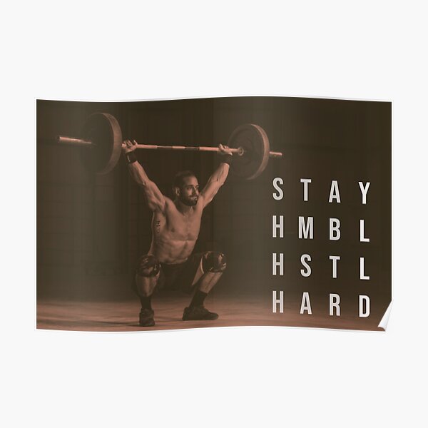Rich Froning - CrossFit - Restez humble. Hustle Hard. - SHHH Poster