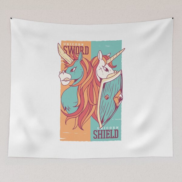 Item preview, Unicorn sword unicorn shield designed and sold by Dibbelchen.
