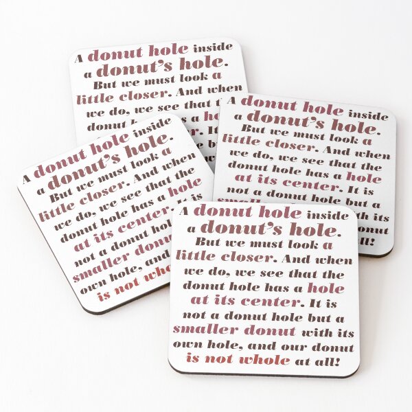 Item preview, Full Quote: A Donut Hole Within A Donut's Hole, Knives Out designed and sold by shminoa.