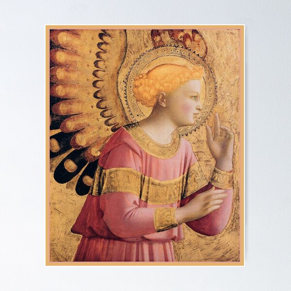 Item preview, Angel Gabriel The Annunciation Catholic religious art designed and sold by Glimmersmith.