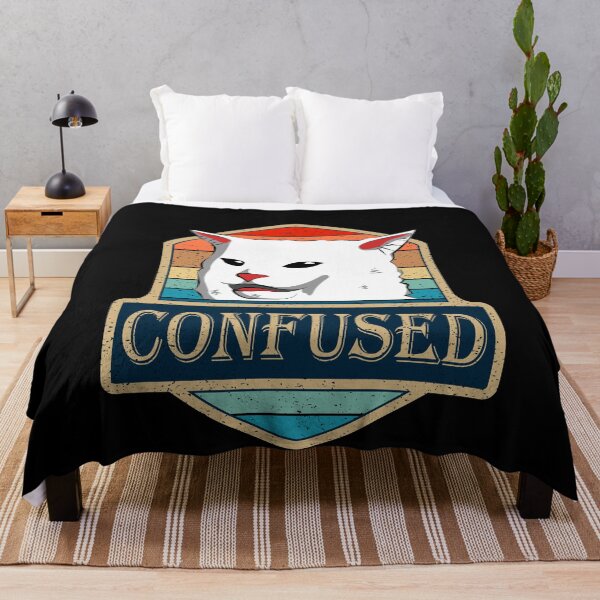 Item preview, Confused - Cat Meme Woman Yelling At Table Dinner designed and sold by Mfk Clothes.