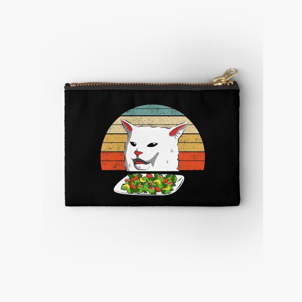 Item preview, Cat Meme Woman Yelling At Table Dinner Vintage Retro Sunset designed and sold by Mfk Clothes.
