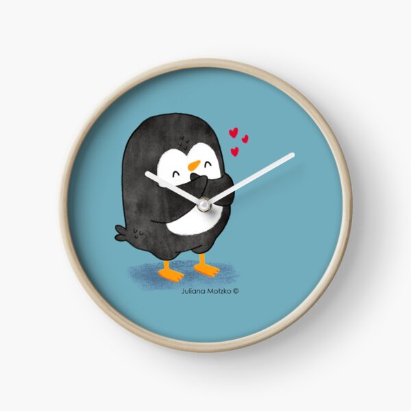 Penguin in Love 2 Clock