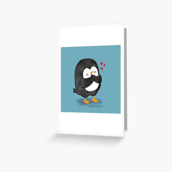 Penguin in Love 2 Greeting Card