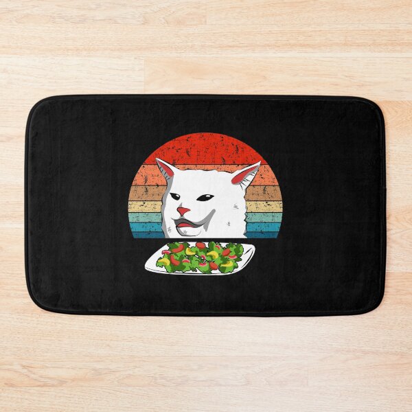 Item preview, Cat Meme Woman Yelling At Table Dinner Vintage Retro Style designed and sold by Mfk Clothes.