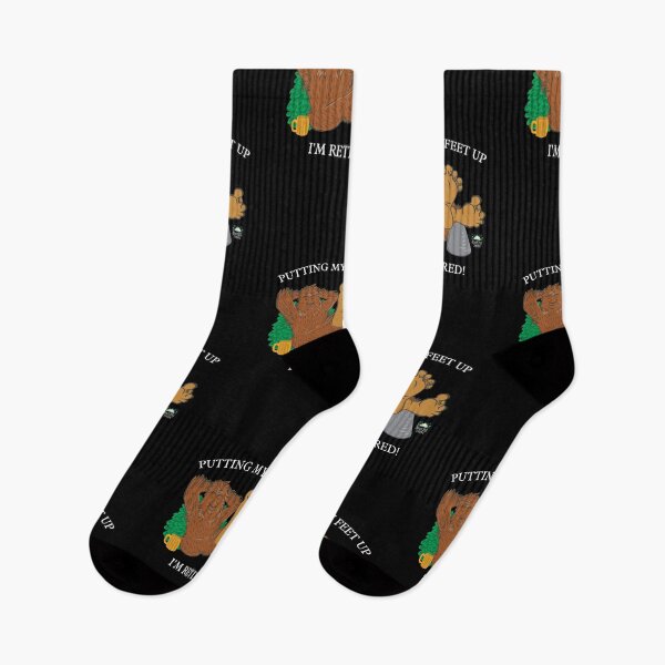 Item preview, Bigfoot Retired putting my feet up designed and sold by StressFreeThds.