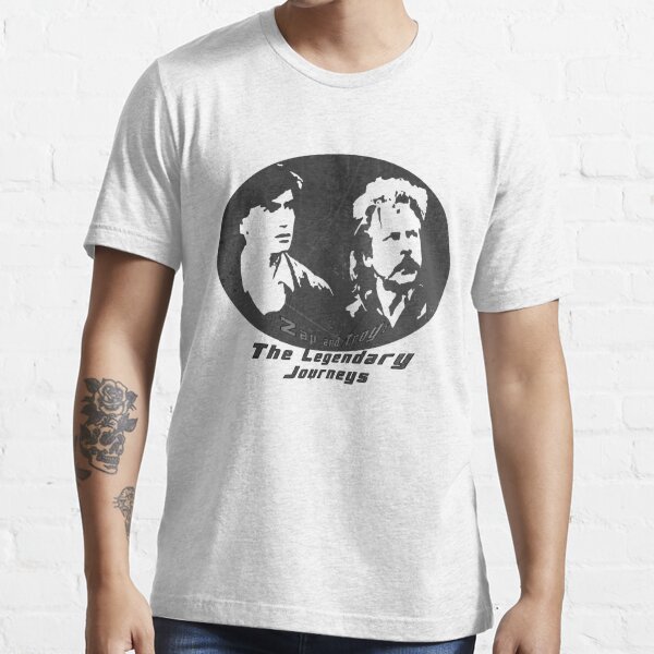 Rowsdower:  Zap And Troy the Legendary Journeys Tee (b&w version) Essential T-Shirt
