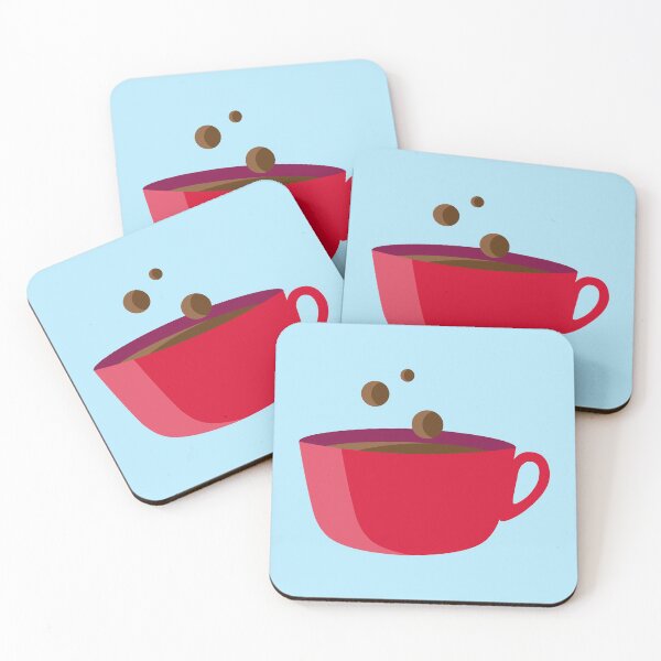 Item preview, Cute Coffee Cup - Red designed and sold by MOREDANKMEMES.