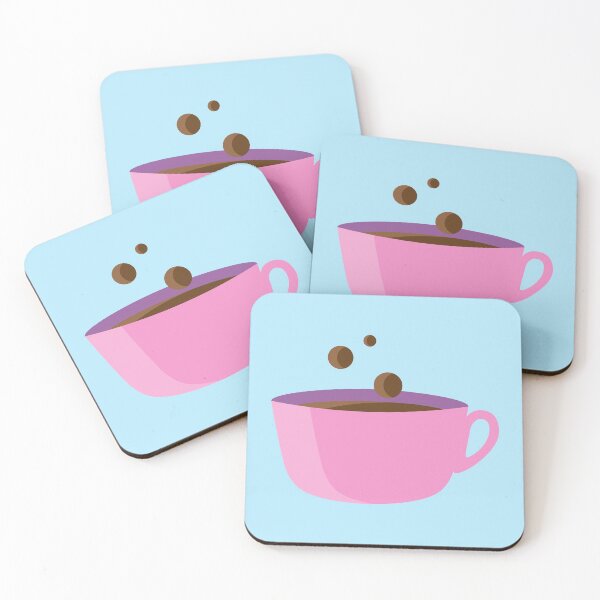 Item preview, Cute Coffee Cup - Pink designed and sold by MOREDANKMEMES.