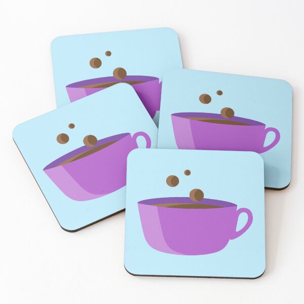 Item preview, Cute Coffee Cup - Purple designed and sold by MOREDANKMEMES.