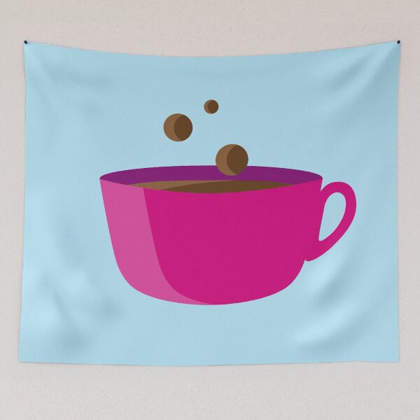 Item preview, Cute Coffee Cup - Magenta designed and sold by MOREDANKMEMES.