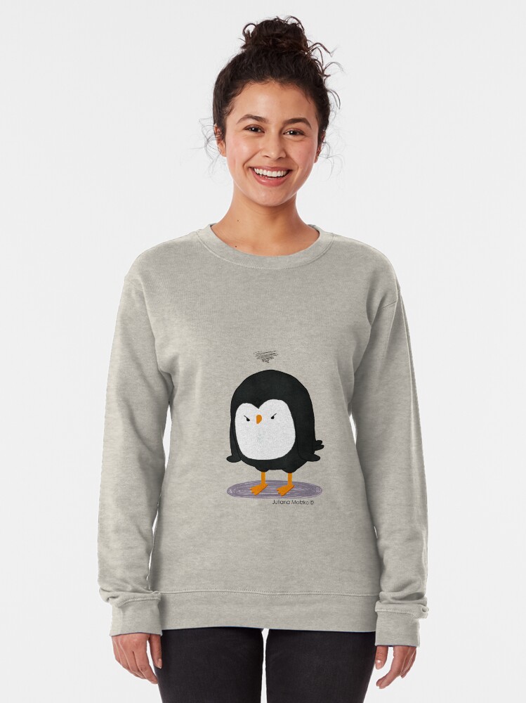 Alternate view of Grumpy Penguin 3 Pullover Sweatshirt